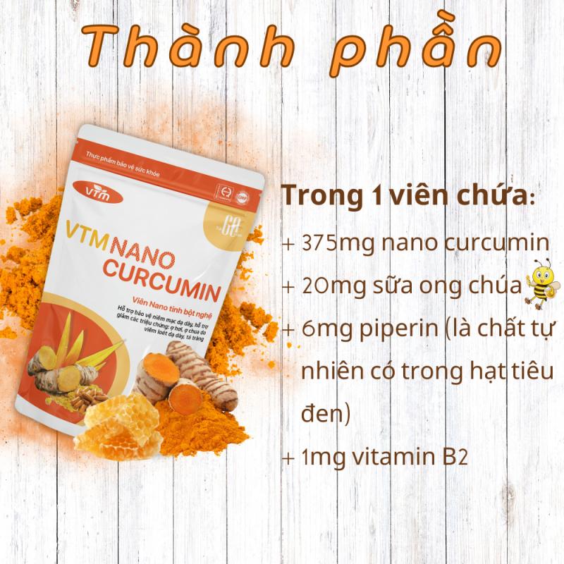 Viên uống tinh bột nghệ VTM Nano Curcumin