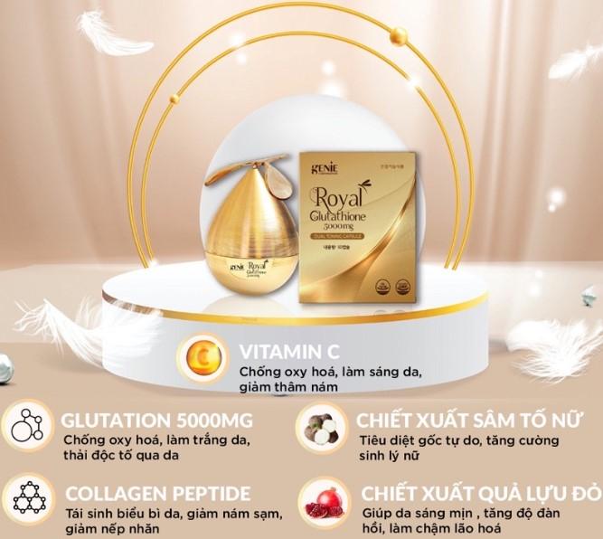 Viên uống trắng da Genie Royal Glutathione