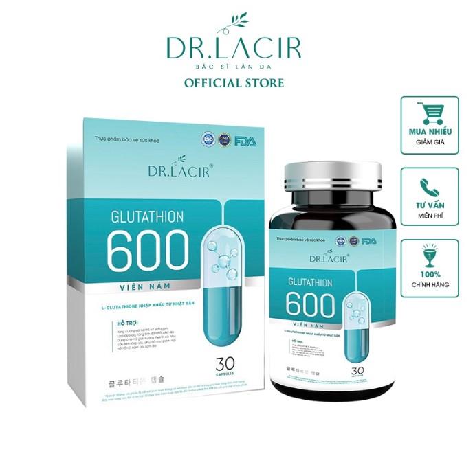 Viên uống trắng da ngừa nám Dr.Laicr Glutathione 600 Dr22