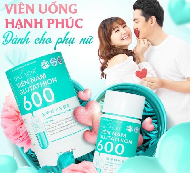 Viên uống trắng da ngừa nám Dr.Lacir Glutathione 600 DR22