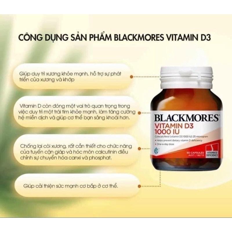 Viên uống vitamin D3 1000IU Blackmores Úc 60 viên