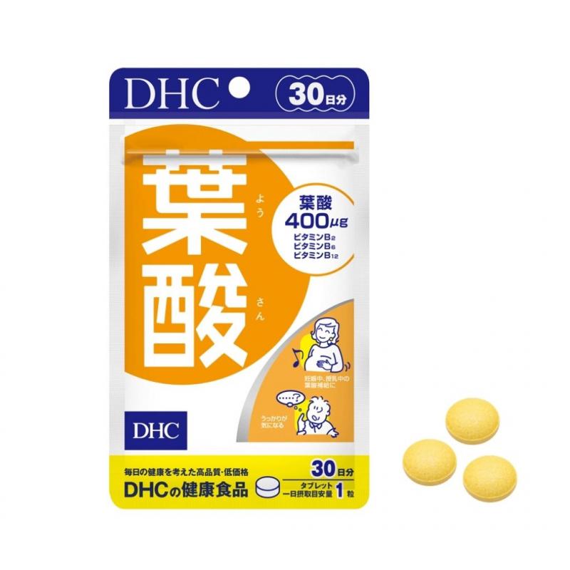 Viên uống vitamin dành cho Bà bầu DHC Folic Acid 30viên/gói