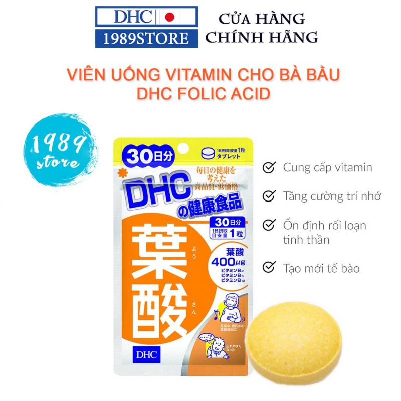 Viên uống vitamin dành cho Bà bầu DHC Folic Acid