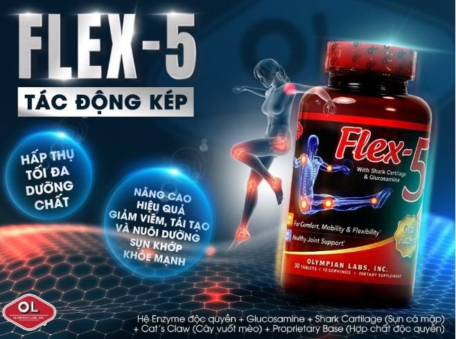 Viên uống xương khớp  Olympian Labs Flex-5