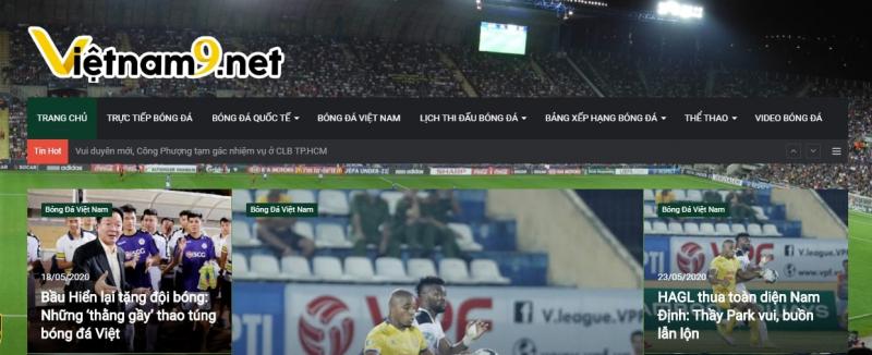 Top 14 website về bóng đá nổi tiếng nhất Việt Nam