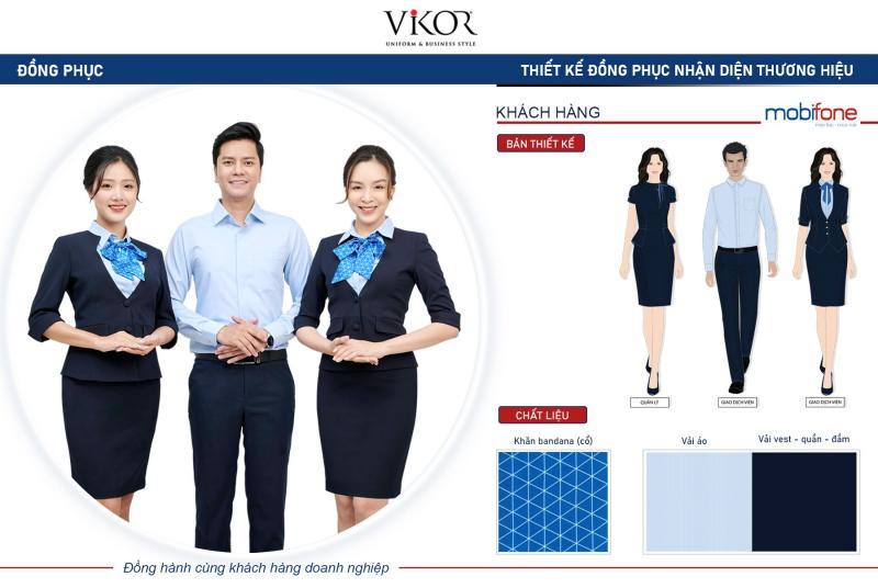 VIKOR với thế mạnh về thiết kế đồng phục nhận diện thương hiệu, kỹ thuật may cao cấp giúp doanh nghiệp nâng tầm thương hiệu!