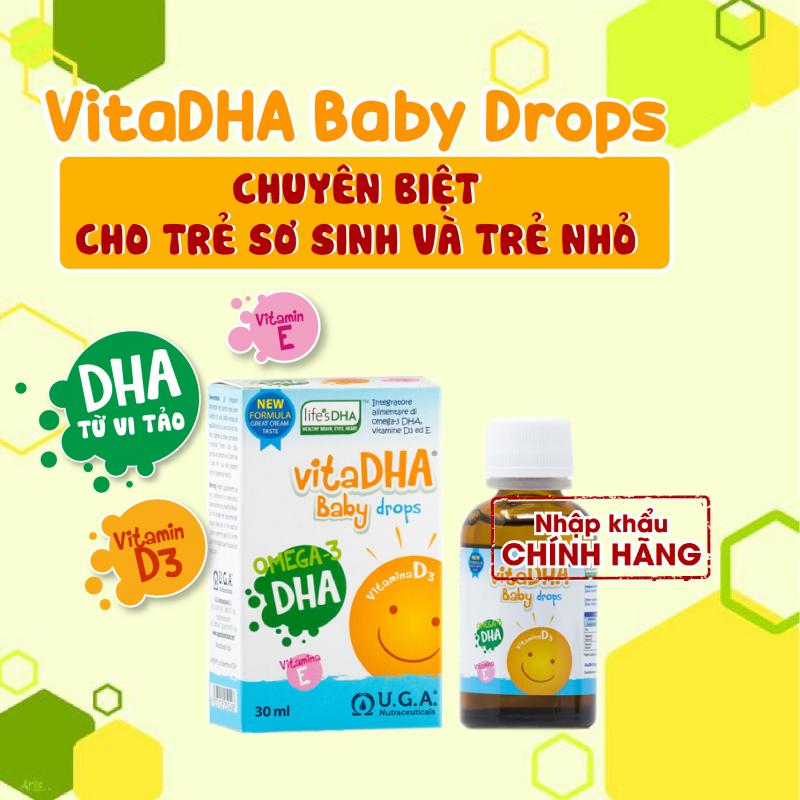 VitaDHA Baby Drops nhập khẩu chính hãng, phân phối độc quyền tại Việt Nam