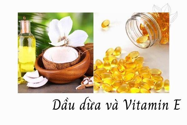 Vitamin E kết hợp với dầu dừa