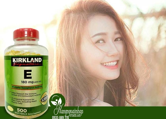 Vitamin E Thiên Nhiên 400 I.U Kirkland Signature 500 Viên