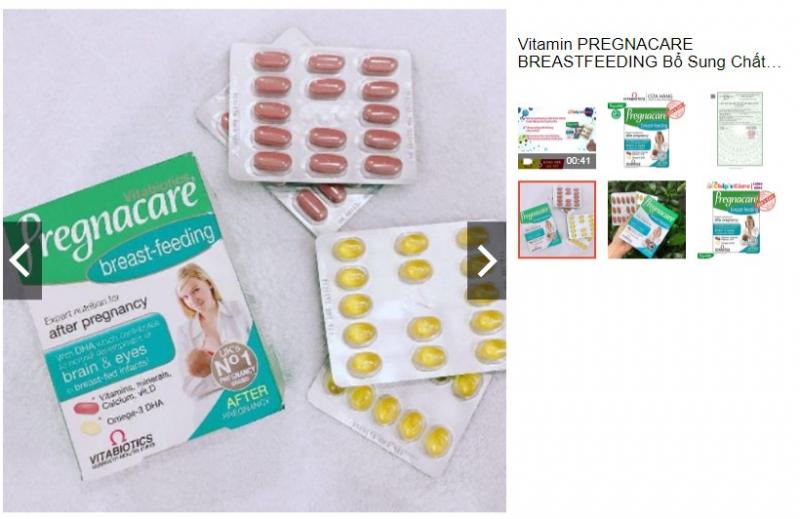 Vitamin tổng hợp sau sinh Pregnacare Breast-feeding