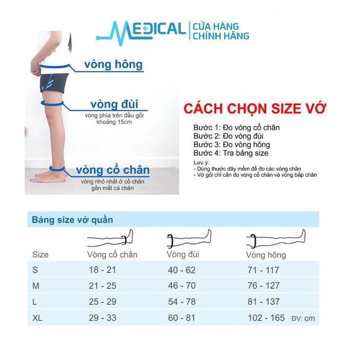 Bảng đo size Vớ y khoa Jobst