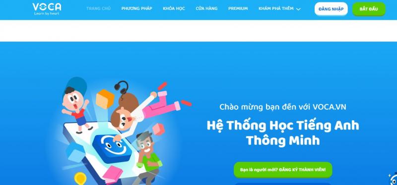 Voca – Hệ thống học tiếng anh thông minh