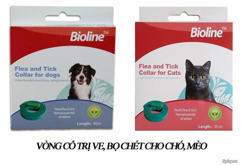 Vòng cổ trị ve rận cho chó mèo Bioline