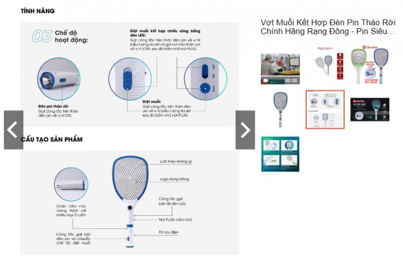 Vợt bắt muỗi Rạng Đông