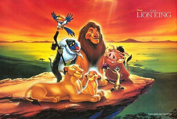 Poster phim hoạt hình Vua sư tử