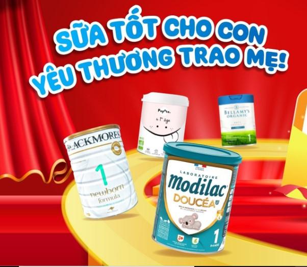 Sữa tốt cho con tại Vườn của bé - Hệ thống cửa hàng mẹ và bé