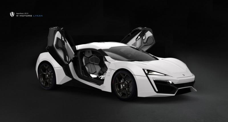 W Motors Lykan Hyperspor sở hữu đường nét góc cạnh, sắc nét đến từng chi tiết