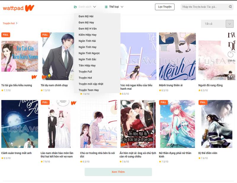 Wattpad là trang web đọc truyện tranh hàng đầu tại Việt Nam