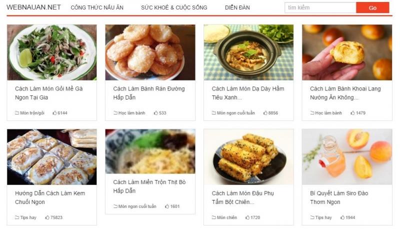 Trang web ẩm thực nổi tiếng nhất Việt Nam