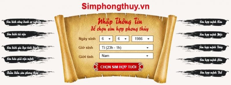 Sim Phong Thủy