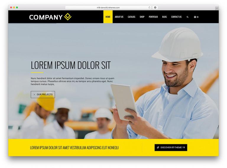 Mẫu website giới thiệu công ty, doanh nghiệp