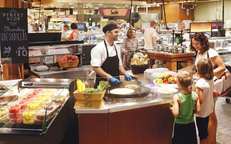 Không khí gia đình trong các siêu thị của Wegmans Food Markets