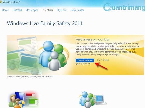 How to setup windows live family safety