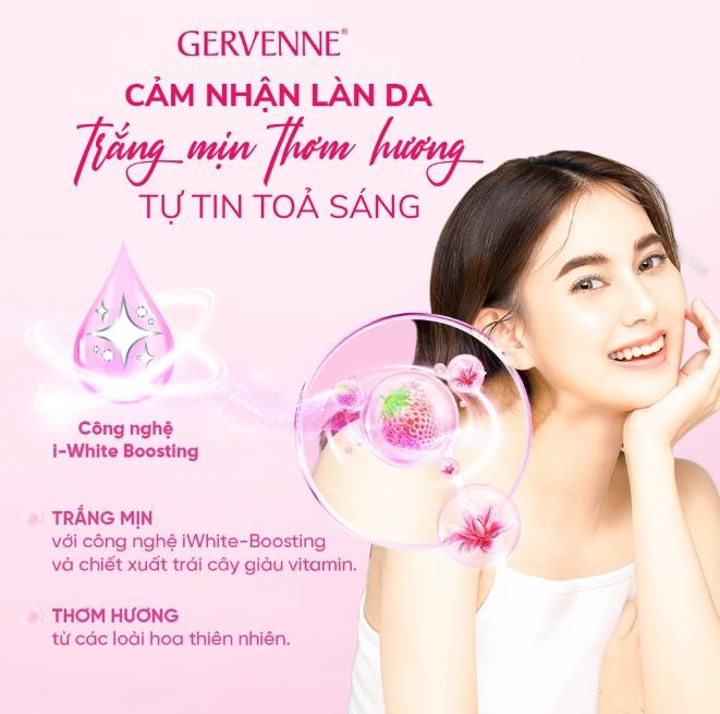 Xà bông tắm trắng da hương nước hoa Gervenne