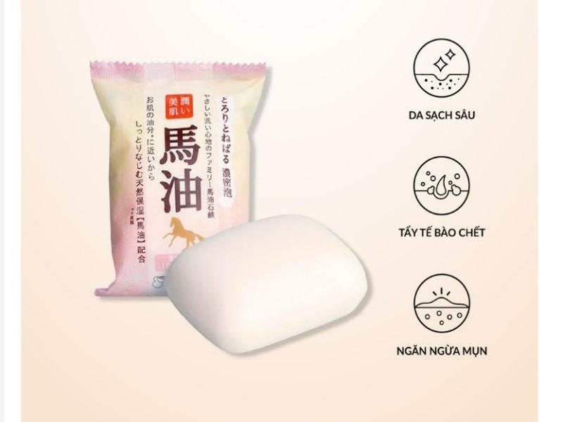 Xà phòng rửa mặt chiết xuất từ dầu ngựa Pelican Family Soap Horse Oil