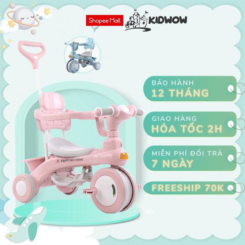 Xe đạp 3 bánh KIDWOW có cần đẩy có thể phát nhạc cho bé