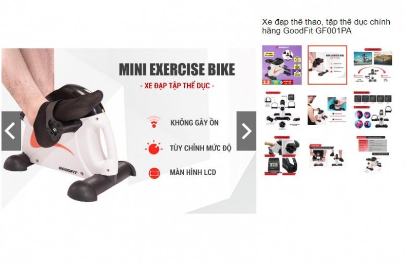 Xe đạp thể thao, tập thể dục chính hãng GoodFit GF001PA