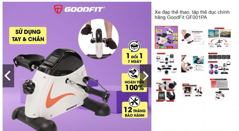 Xe đạp thể thao, tập thể dục chính hãng GoodFit GF001PA