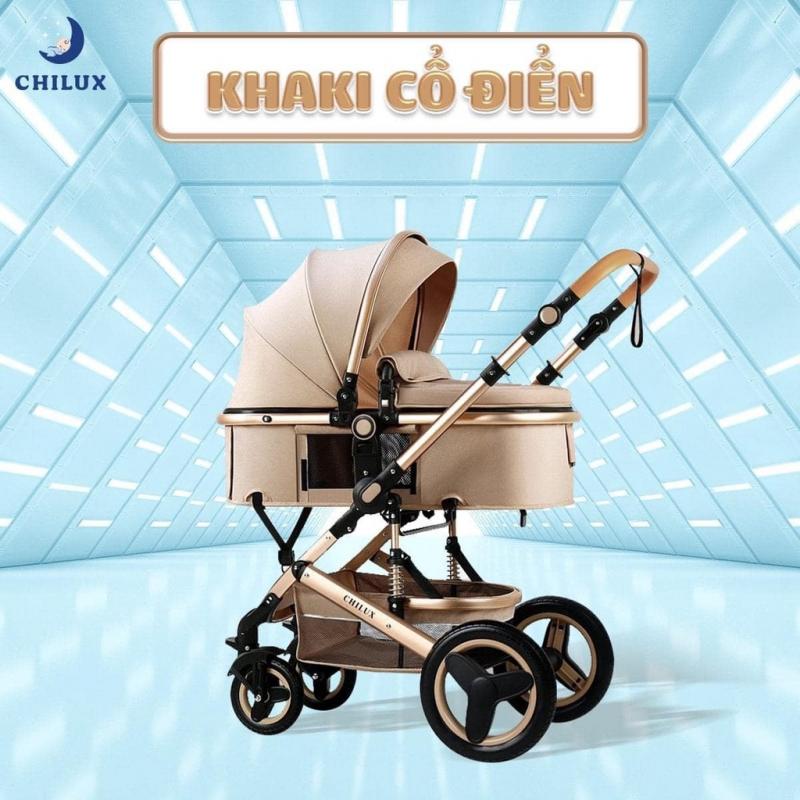 Xe đẩy cho bé Chilux V1.6 - 9 tính năng tiện dụng cho mẹ và bé - có thể gấp gọn