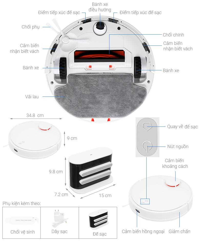 Robot hút bụi lau nhà Vacuum S10