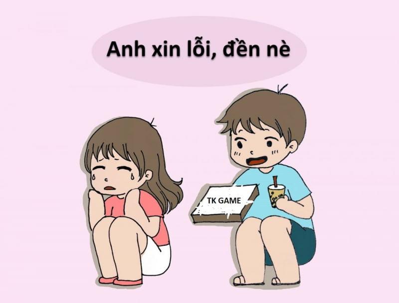 Xin lỗi một cách hóm hỉnh