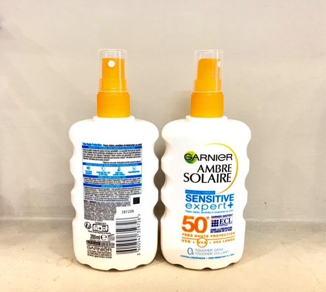 Xịt Chống Nắng Garnier Ambre Solaire SPF50+