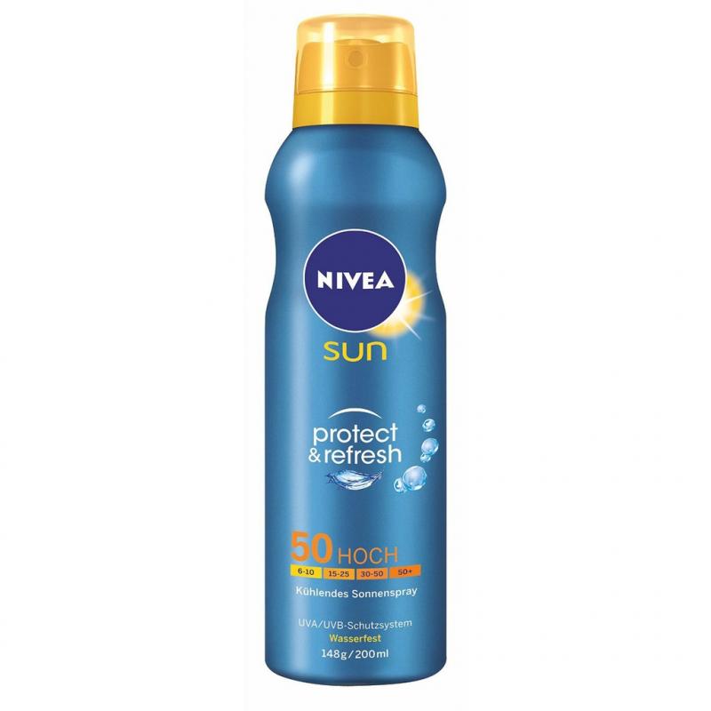 Xịt chống nắng Nivea Sun Protect & Refresh SPF50