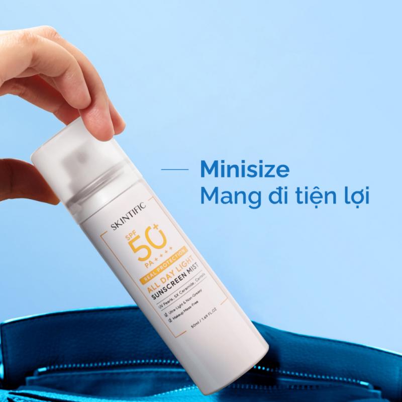 Xịt chống nắng SKINTIFIC SPF50 PA++++