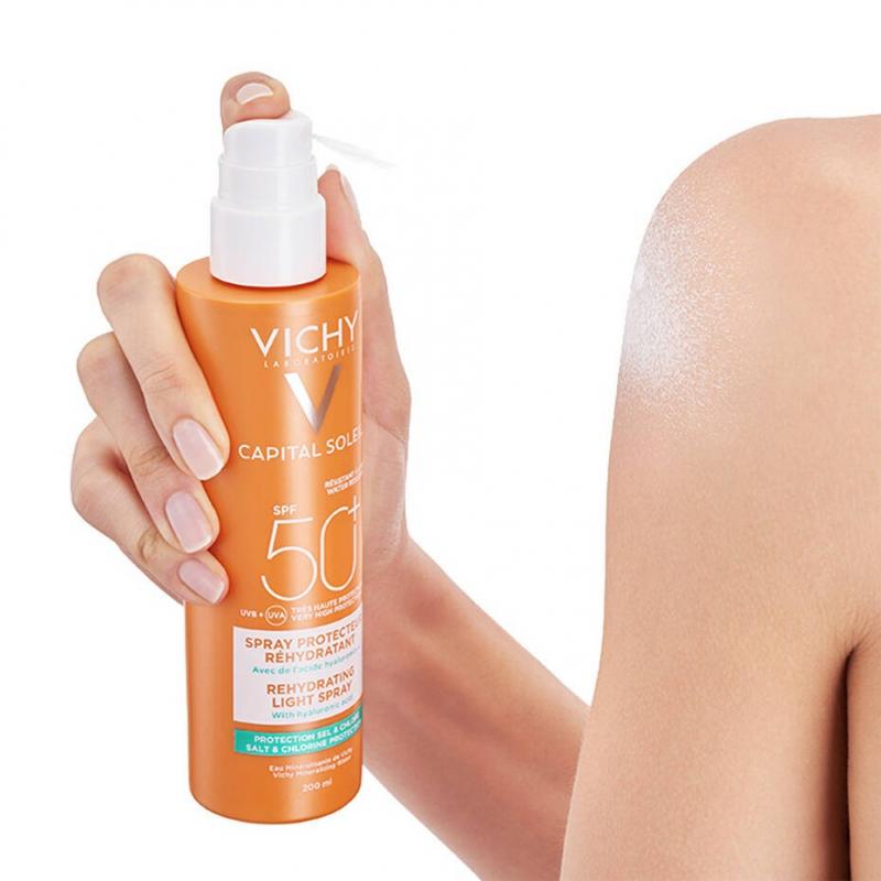 Xịt chống nắng toàn thân lâu trôi Vichy Capital Soleil SPF50+ 200ml