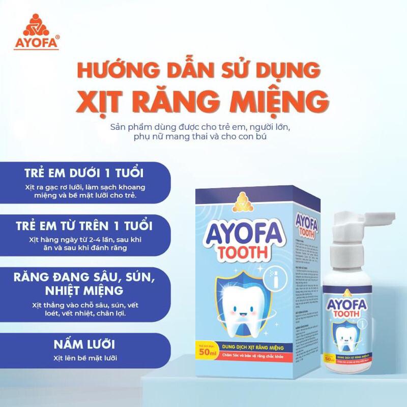 Xịt chống sâu răng cho bé AYOFA TOOTH