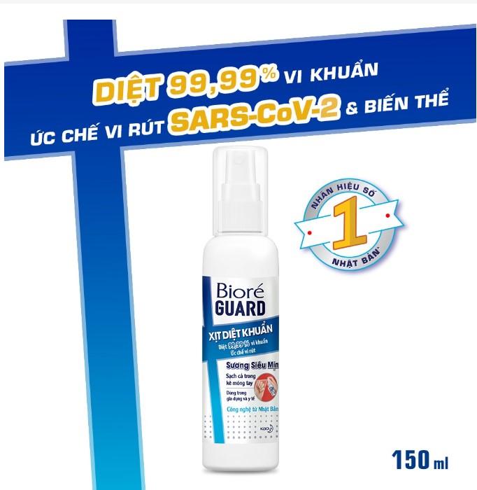 Xịt diệt khuẩn Bioré Guard