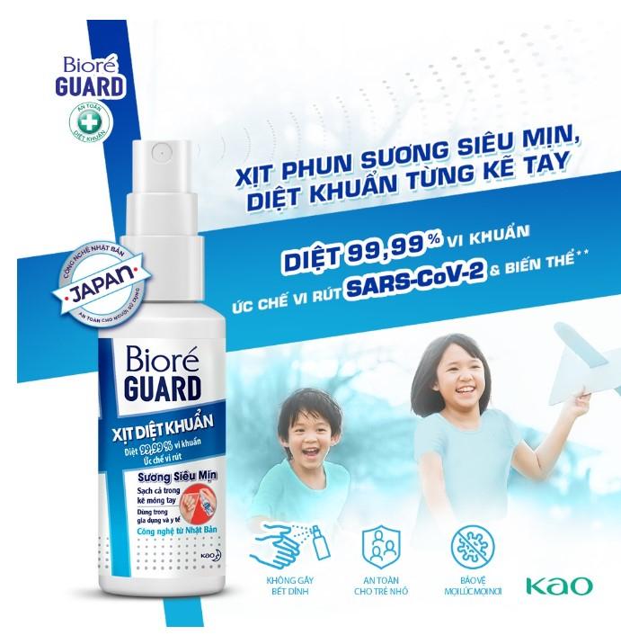 Xịt diệt khuẩn Bioré Guard