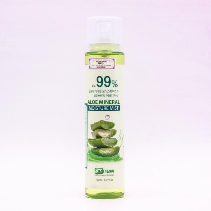 Xịt dưỡng da, cấp ẩm Benew Aloe Mineral Moisture Mist