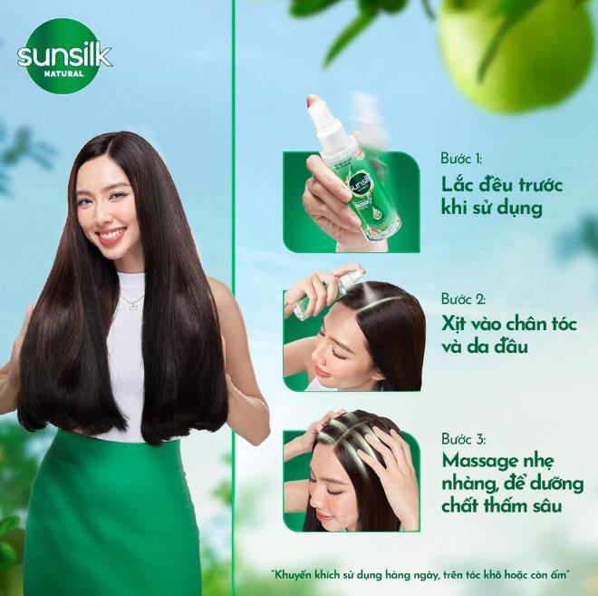 Xịt dưỡng tóc tinh dầu bưởi Sunsilk Natural