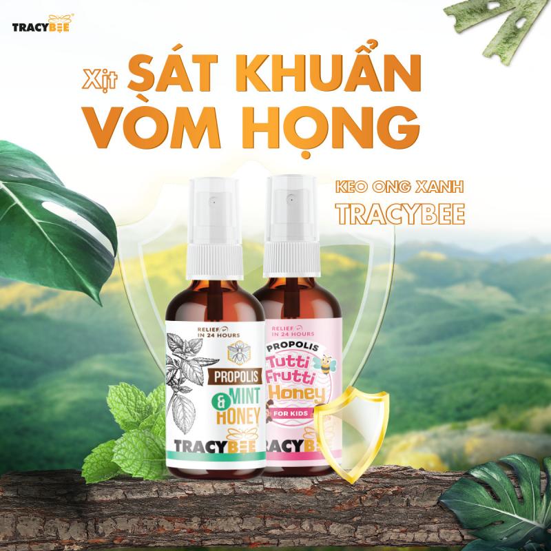 Xịt họng keo ong xanh Brazil Tracybee