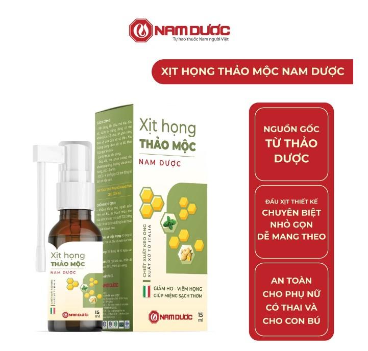 Xịt họng thảo mộc Nam Dược