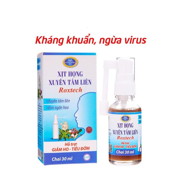 Xịt họng Xuyên Tâm Liên Roxtech