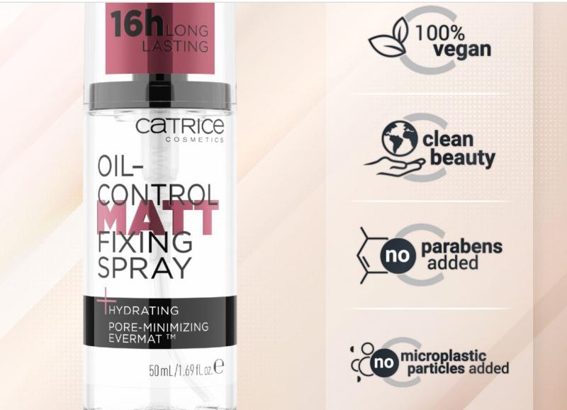 Xịt khóa nền Catrice Oil-Control Matt Fixing Spray