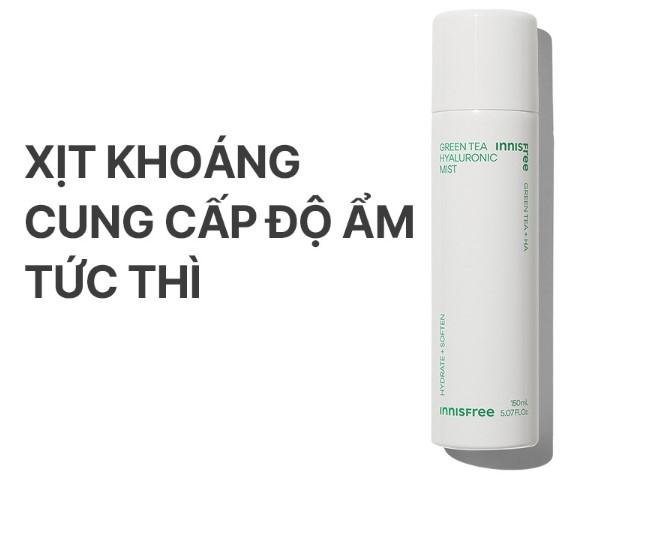 Xịt khoáng dưỡng ẩm innisfree Green Tea Mist