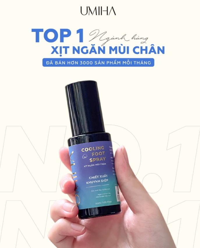 Xịt khử mùi hôi chân Umiha